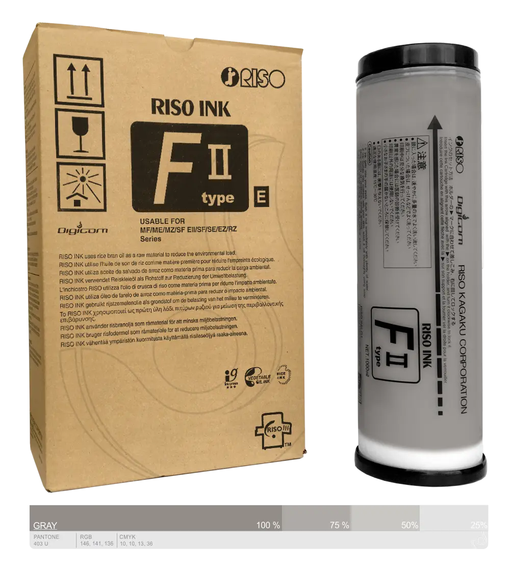 Ink-Farba-Riso-F-II-type-E-Gray-S-8126E