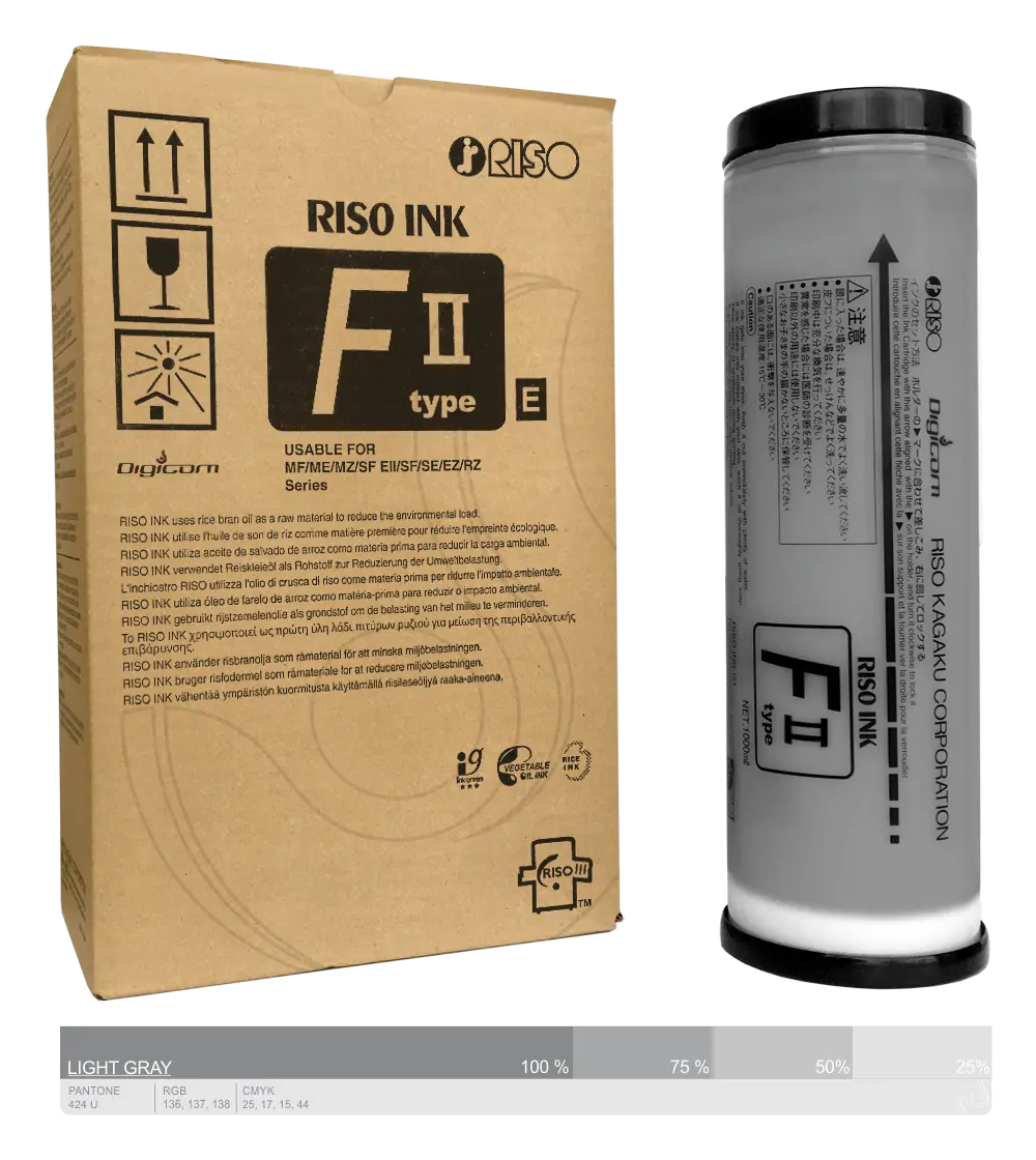 Ink-Farba-Riso-F-II-type-E-Light Gray-S-8127E