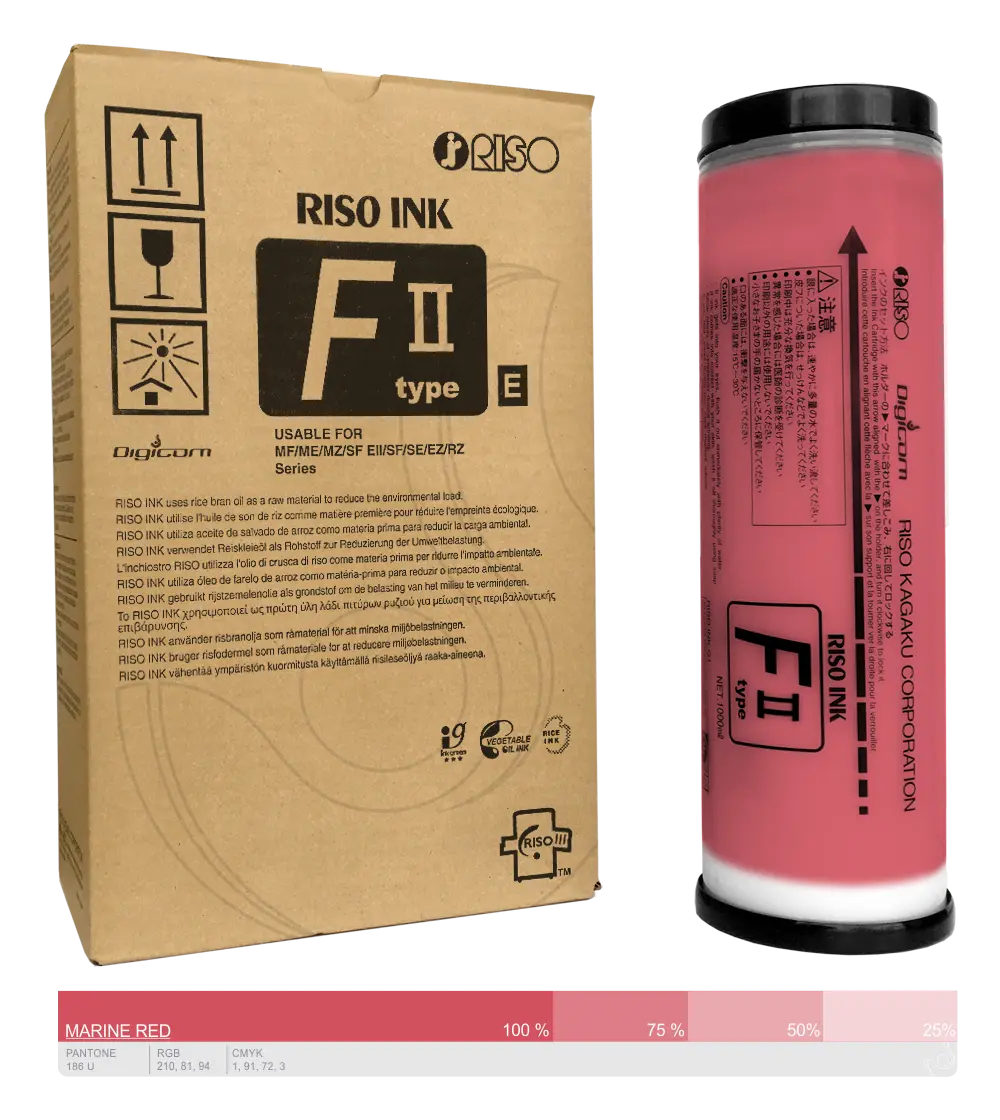 Ink-Farba-Riso-F-II-type-E-Marine Red-S-8116E
