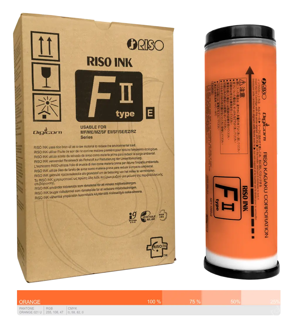 Ink-Farba-Riso-F-II-type-E-Orange-S-8184E