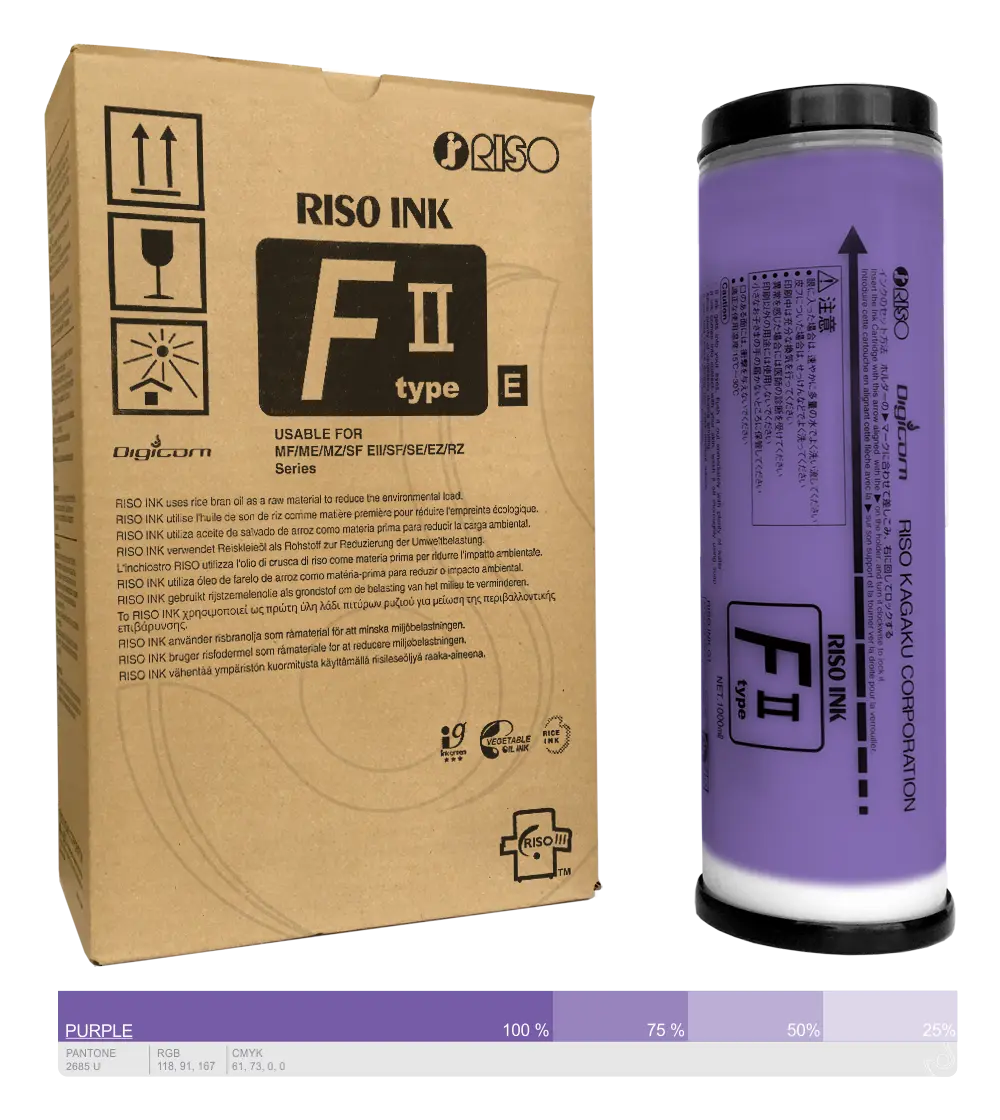 Ink-Farba-Riso-F-II-type-E-Purple-S-8125E