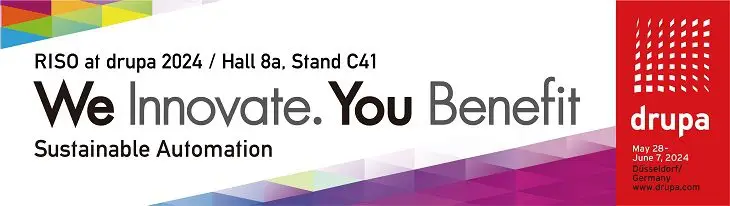 RISO zaprezentuje automatyzację post-processingu na targach drupa 2024, największej na świecie międzynarodowej wystawie branży poligraficznej i medialnej